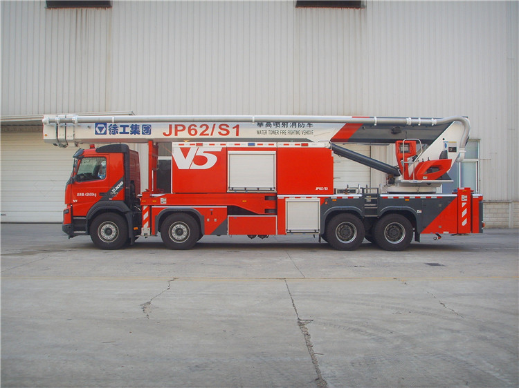 XCMG official 10000 liter water and foam tower fire truck JP62S1 62m fire fighting trucks for sale